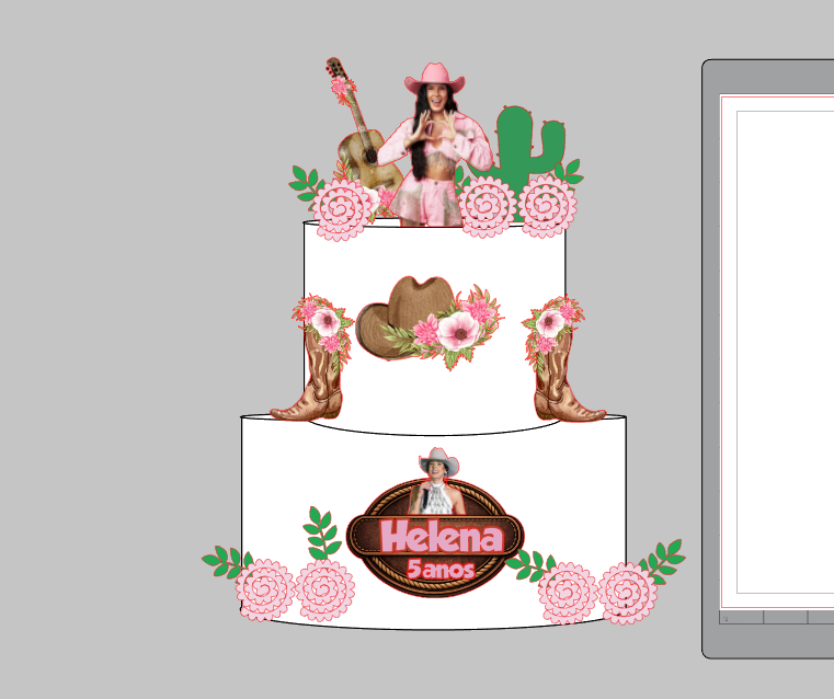 Arquivo Personalizado Boiadeira/ Ana Castela Impresso | Download Imediato Silhouette