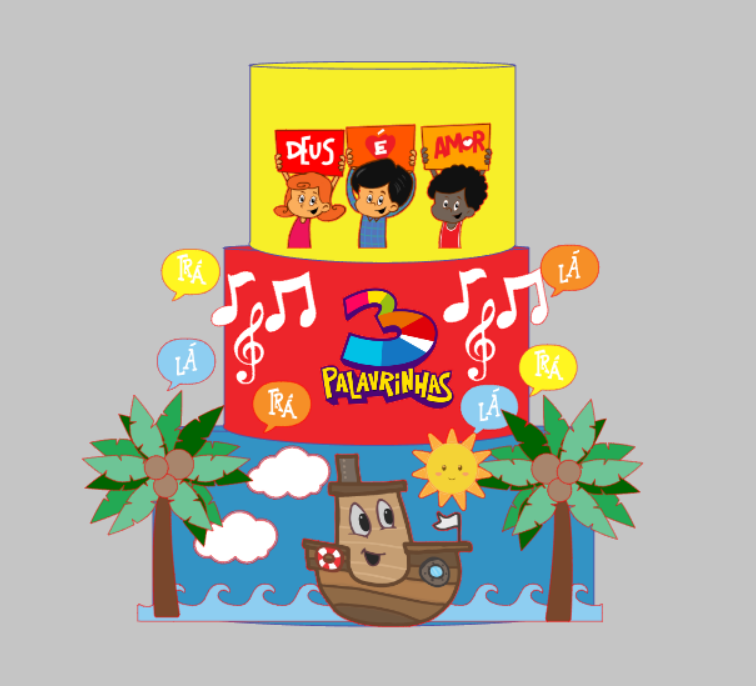 Arquivo Personalizado Três palavrinhas Impresso e Camadas | Download Imediato Silhouette