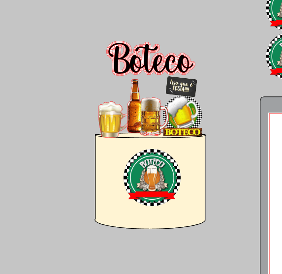 Arquivo Silhouette Studio Boteco Impresso Pronto para Uso | Download Rápido