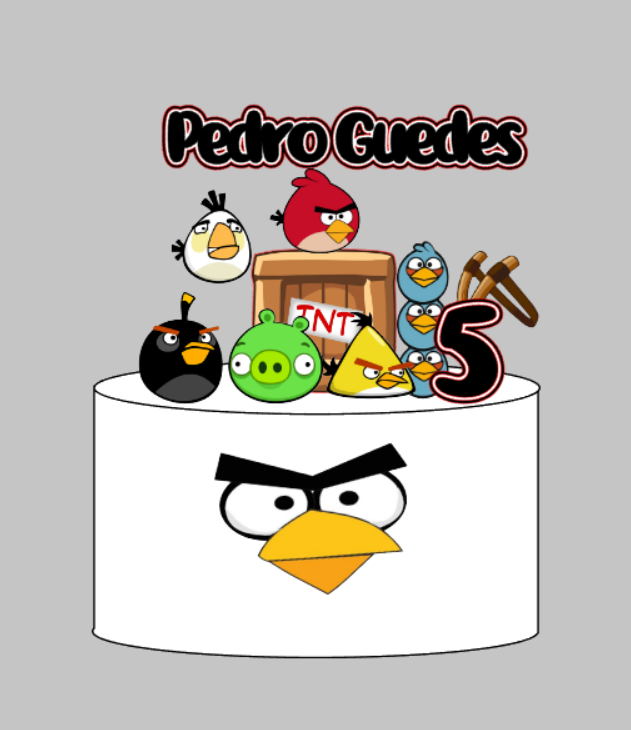 Arquivo Personalizado Angry Bird Impresso | Download Imediato Silhouette