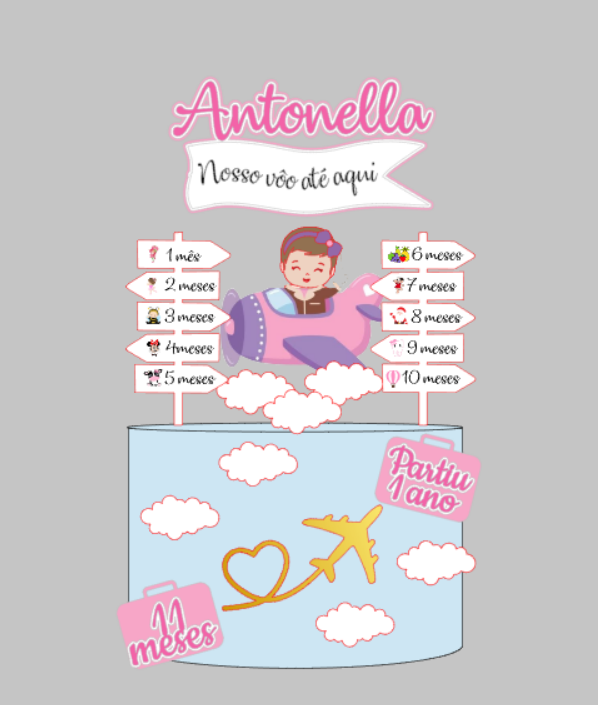 Arquivo de Corte Impresso e Camadas Aviadora | Silhouette Studio Download Imediato