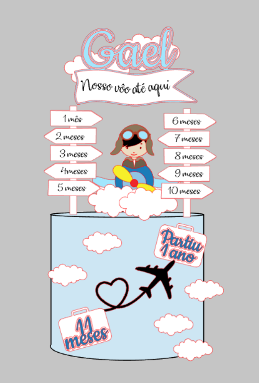 Arquivo de Corte Aviador em Camadas | Silhouette Studio + Download Imediato