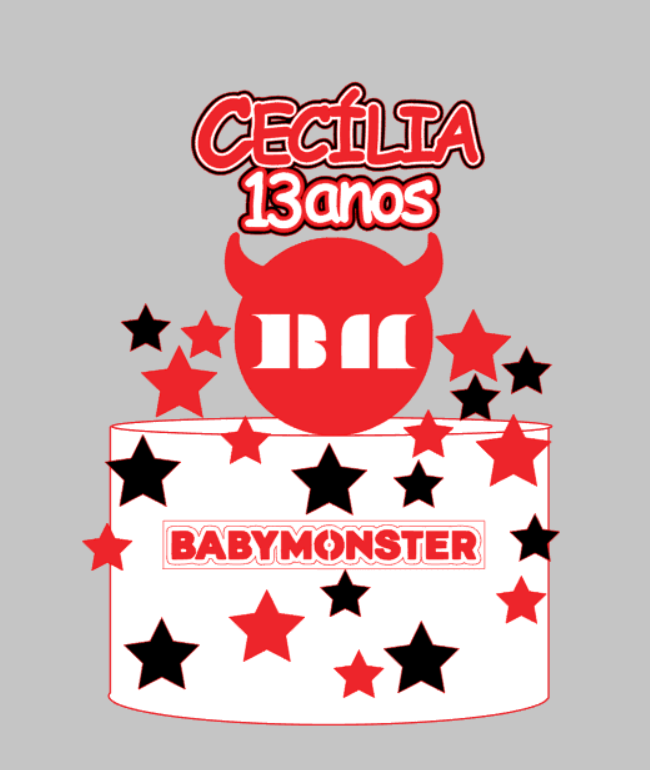 Modelo Babymoster Impresso e Camadas Arquivo Digital | Pronto para Produção