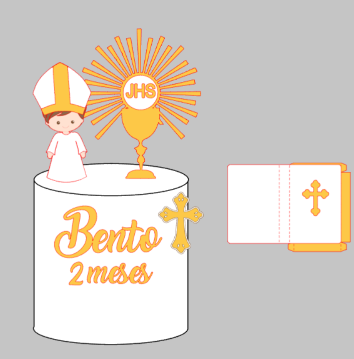 Modelo Papa Bento em Camadas Arquivo Digital | Pronto para Produção
