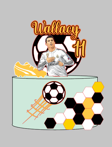 Arquivo de Corte Impresso e Camadas Futebol, Cristiano Ronaldo | Silhouette Studio Download Imediato