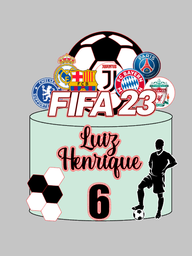 Arquivo Personalizado FIFA jogador copa em Camadas | Download Imediato Silhouette