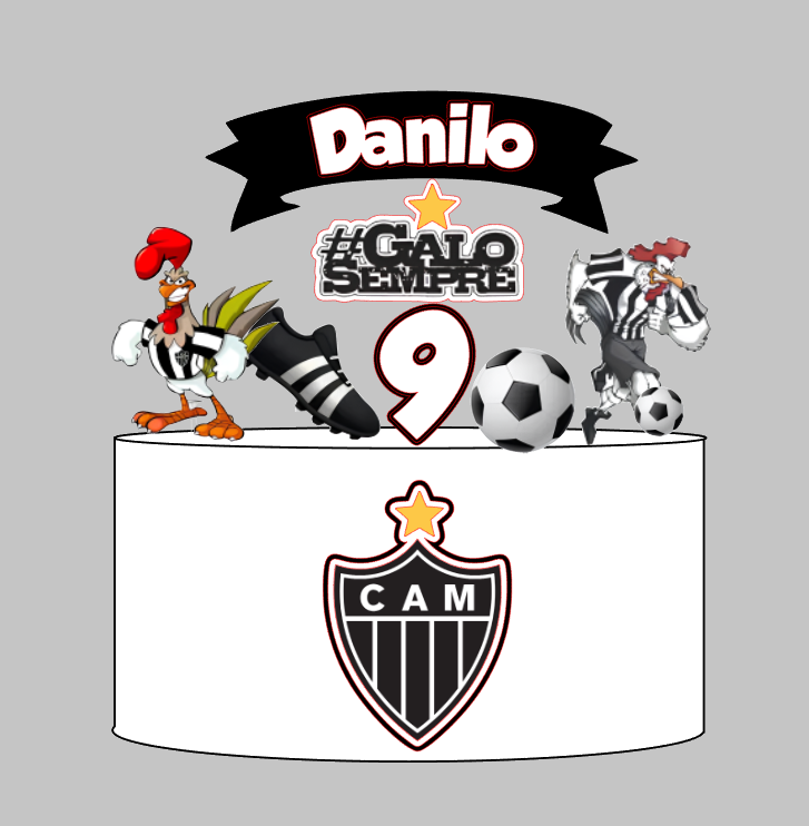 Arquivo Silhouette Studio Atletico mineiro Impresso Pronto para Uso | Download Rápido
