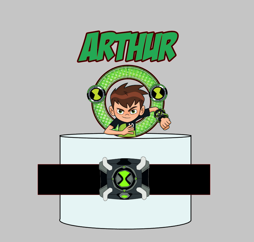 Arquivo de Corte Impresso Ben 10 | Silhouette Studio Download Imediato