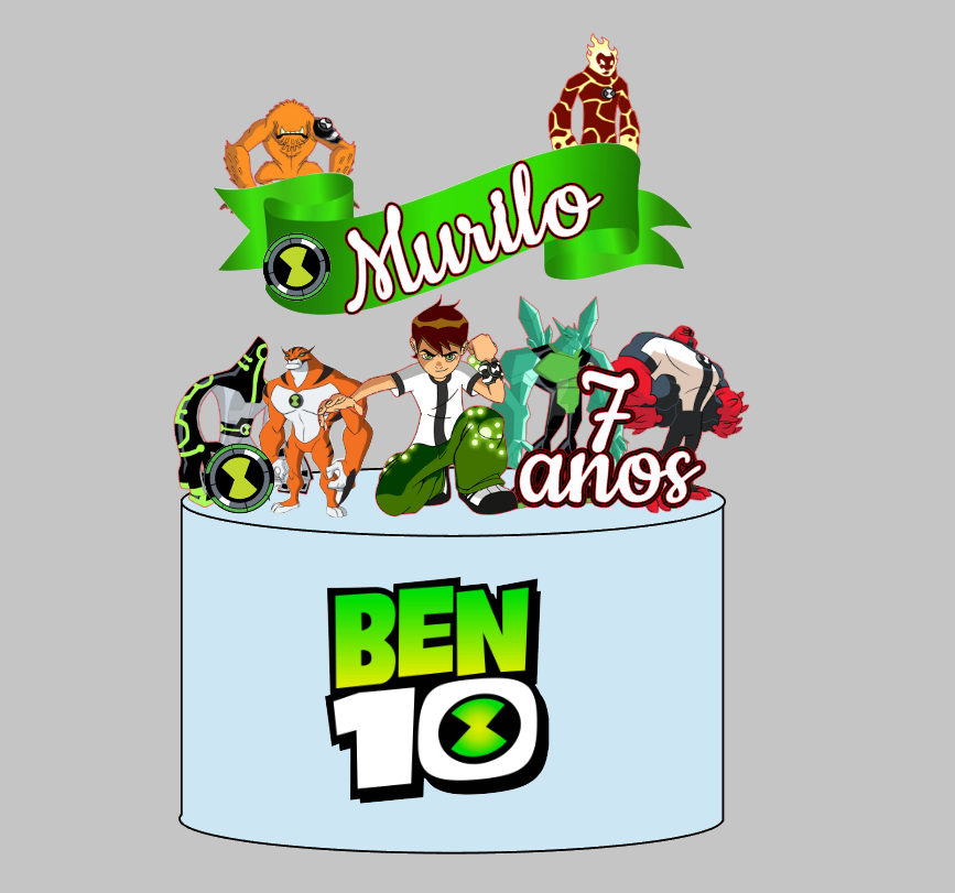 Arquivo de Corte Ben 10 Impresso | Silhouette Studio + Download Imediato