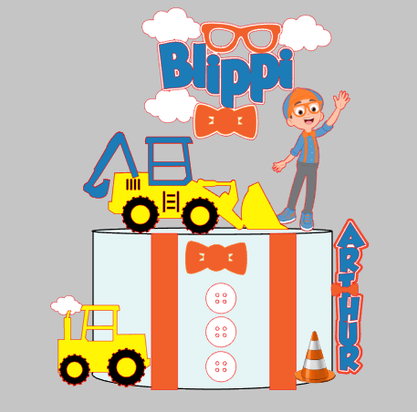 Arquivo Silhouette Studio Blippi Impresso e Camadas Pronto para Uso | Download Rápido