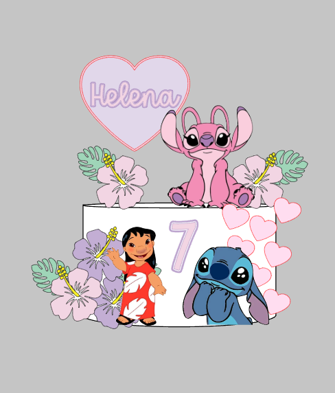 Arquivo Digital Lilo e Stitch para Silhouette Studio Impresso e Camadas | Acesso Instantâneo