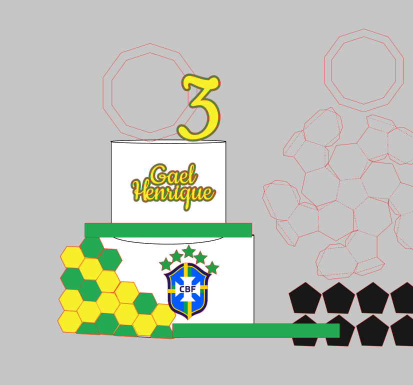 Arquivo de Corte em Camadas Brasil, bola 3D copa | Silhouette Studio Download Imediato