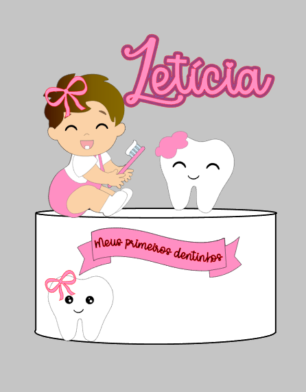 Arquivo Silhouette Studio Meu primeiro dentinho, dente em Camadas Pronto para Uso | Download Rápido