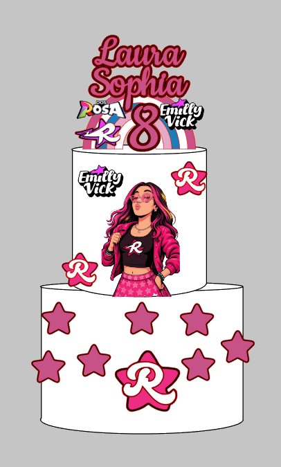 Arquivo Personalizado Emilly Vick Impresso e Camadas | Download Imediato Silhouette