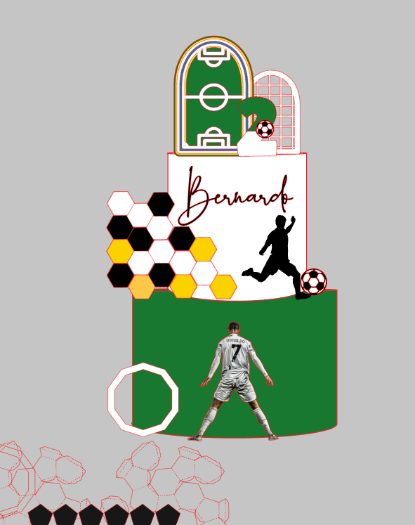 Arquivo Profissional Futebol, CR7, bola 3D Impresso e Camadas Silhouette Studio | Baixe na Hora