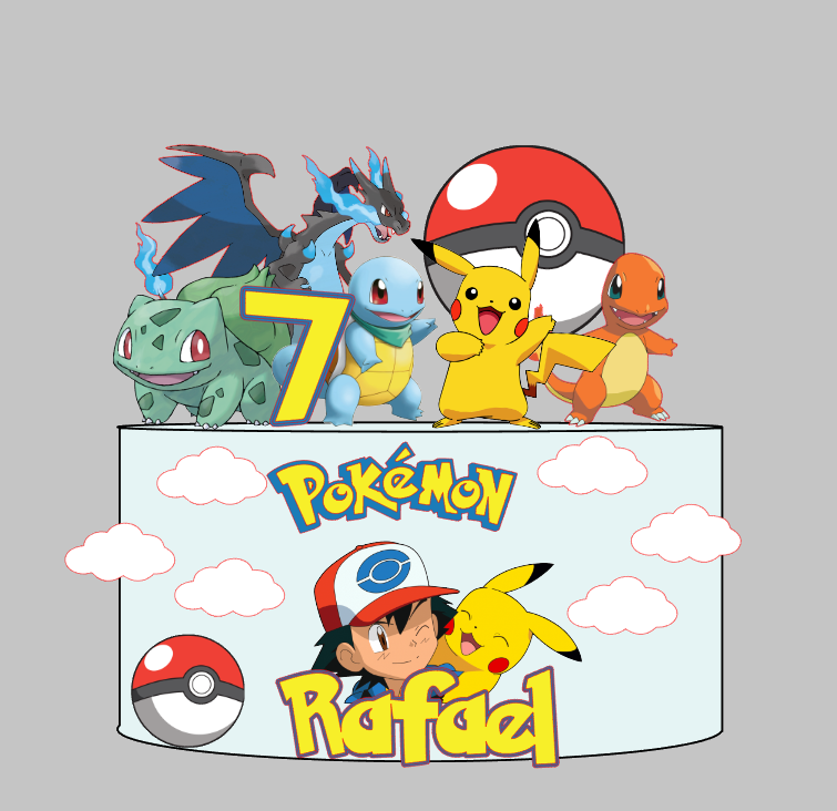 Arquivo Profissional Pokemon Impresso Silhouette Studio | Baixe na Hora