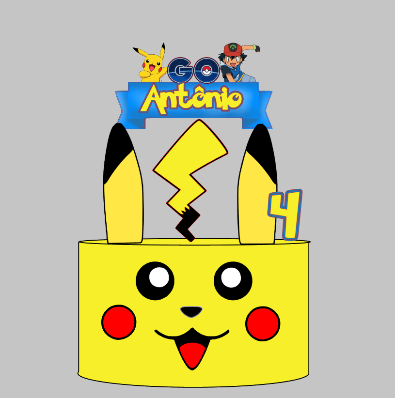 Arquivo de Corte Pokemon  pikachu em Camadas | Silhouette Studio + Download Imediato
