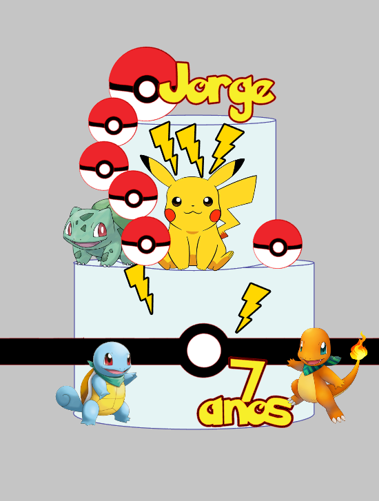Arquivo Silhouette Studio Pokemon Impresso e Camadas Pronto para Uso | Download Rápido