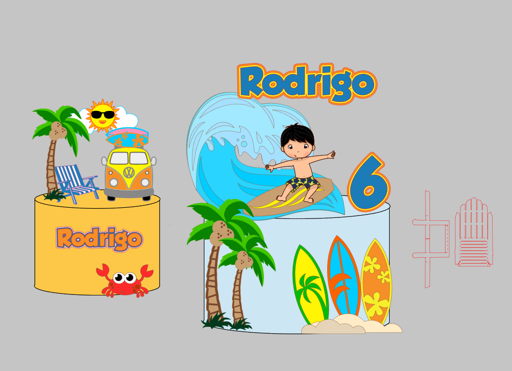 Arquivo Silhouette Studio Pool Party/ Praia Piscina em Camadas Pronto para Uso | Download Rápido