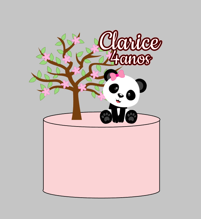 Arquivo Profissional Panda menina Impresso e Camadas Silhouette Studio | Baixe na Hora