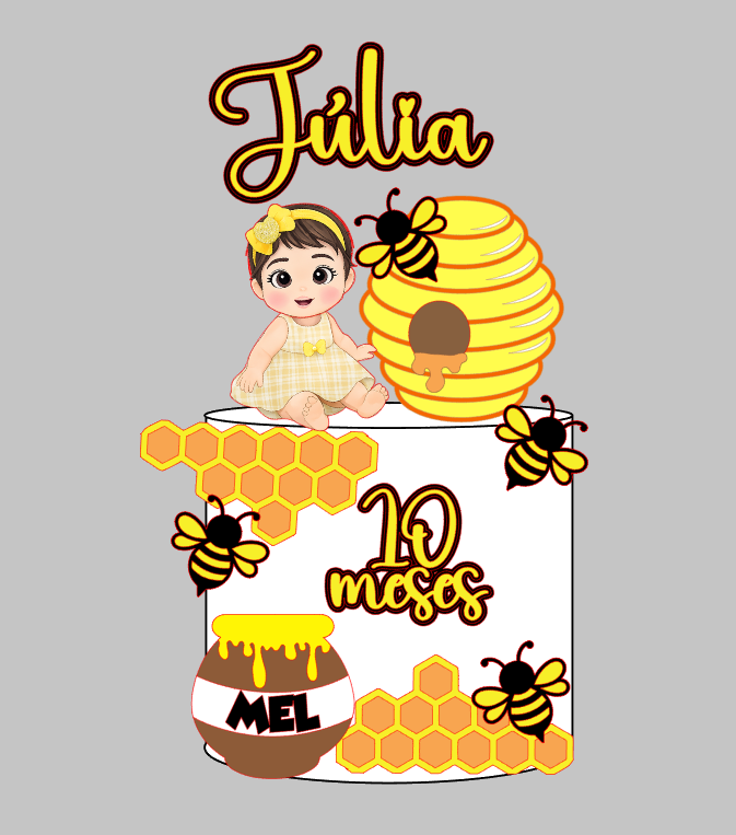 Arquivo Personalizado Abelha Impresso e Camadas | Download Imediato Silhouette