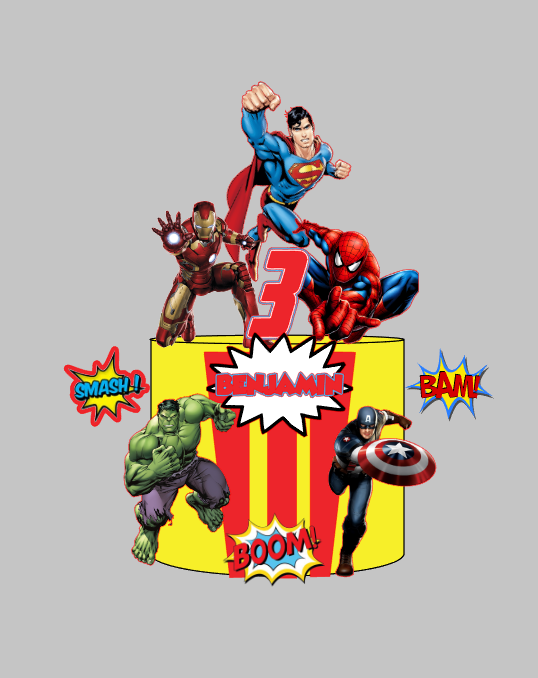 Arquivo Silhouette Studio Super herois Impresso e Camadas Pronto para Uso | Download Rápido