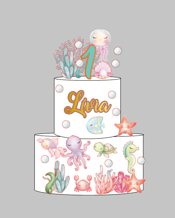 Modelo Fundo do mar aquarelado Impresso Arquivo Digital | Pronto para Produção