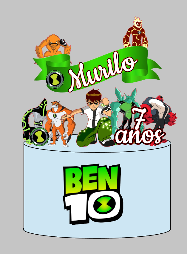 Arquivo Personalizado Ben 10 Impresso | Download Imediato Silhouette