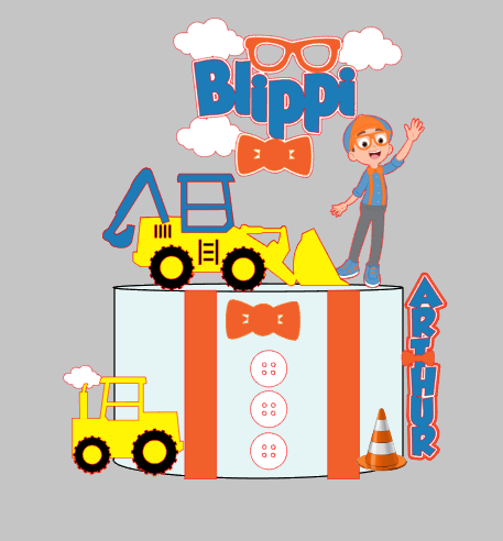 Arquivo de Corte Blippi, apenas boneco impresso em Camadas | Silhouette Studio + Download Imediato