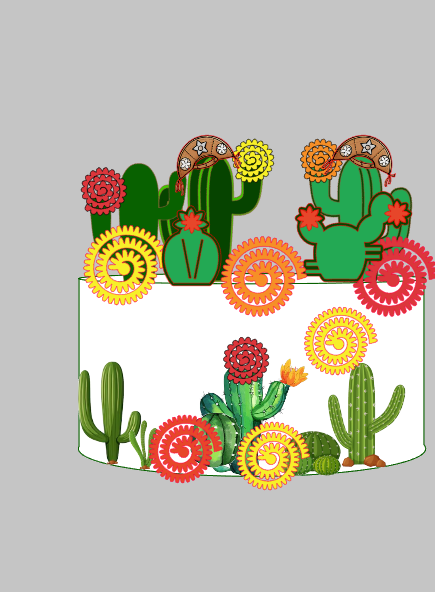 Arquivo de Corte Cactos Impresso e Camadas | Silhouette Studio + Download Imediato