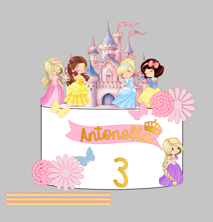 Arquivo Silhouette Studio Princesas Impresso Pronto para Uso | Download Rápido