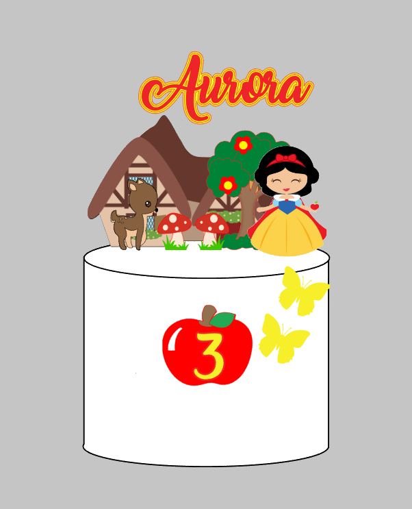 Arquivo Digital Branca de neve para Silhouette Studio Impresso e Camadas | Acesso Instantâneo