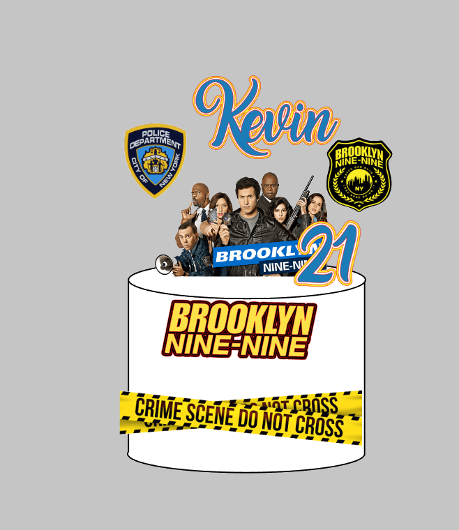Arquivo de Corte Impresso Brooklyn Nine-Nine | Silhouette Studio Download Imediato