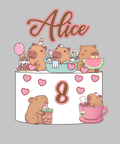 Arquivo Personalizado Capivara Impresso | Download Imediato Silhouette
