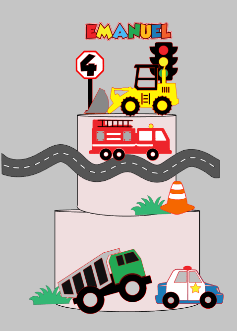 Arquivo Profissional Transito, carros, trator, policia em Camadas Silhouette Studio | Baixe na Hora