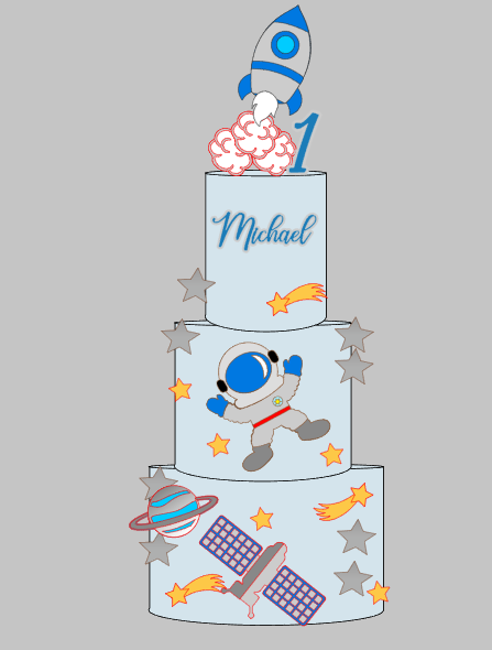 Arquivo Profissional Astronauta em Camadas Silhouette Studio | Baixe na Hora