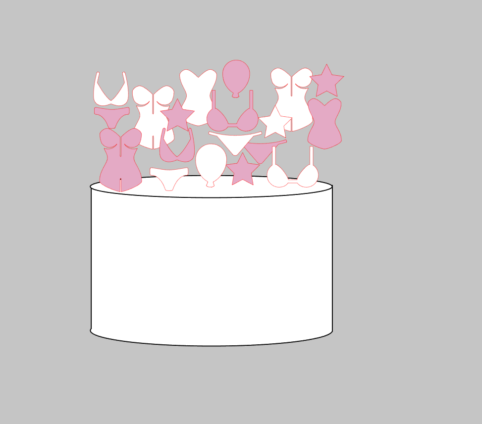 Arquivo de Corte em Camadas Lingerie | Silhouette Studio Download Imediato