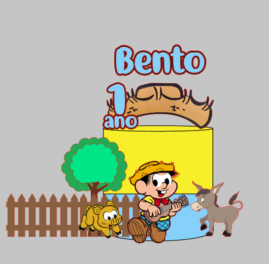 Arquivo Personalizado Chico Bento Impresso e Camadas | Download Imediato Silhouette