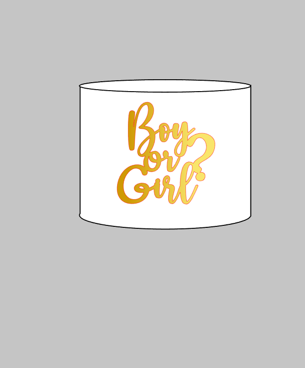 Arquivo Digital Boy or Girl ? Chá Revelação para Silhouette Studio em Camadas | Acesso Instantâneo