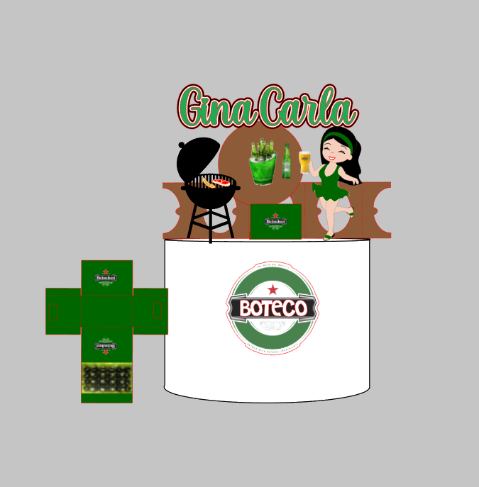 Arquivo de Corte em Camadas Boteco | Silhouette Studio Download Imediato