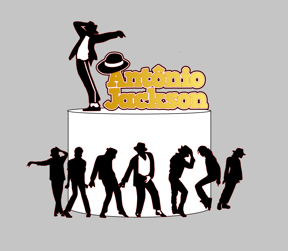 Arquivo de Corte Michael Jackson em Camadas | Silhouette Studio + Download Imediato