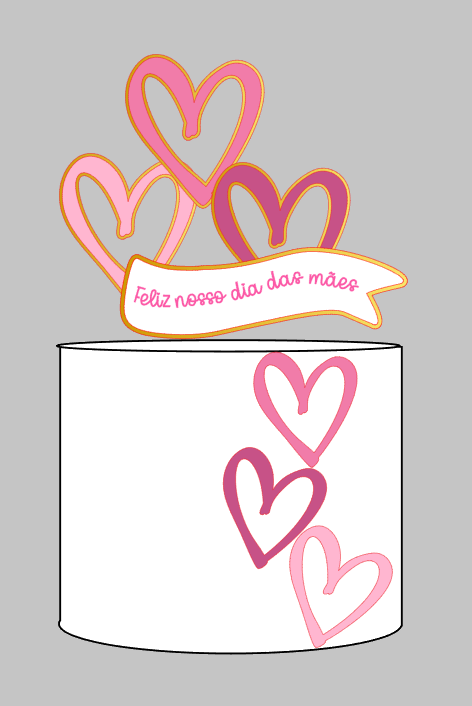 Arquivo de Corte em Camadas Dia das mães | Silhouette Studio Download Imediato