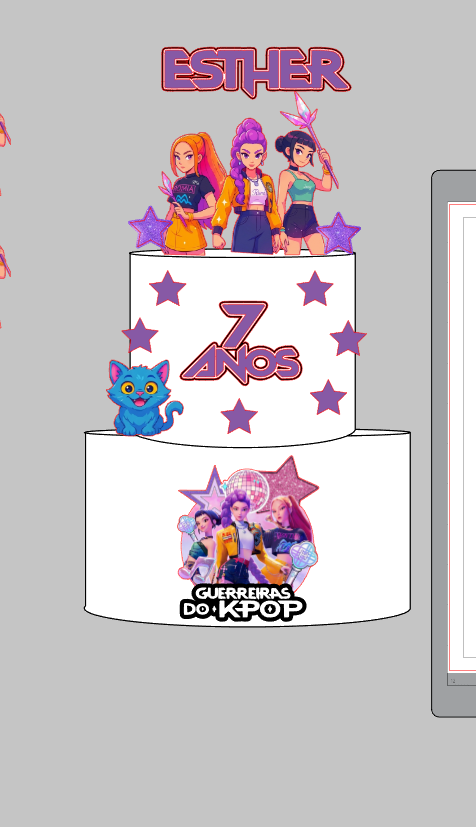 Kit Arquivo de Corte Guerreiras do Kpop Impresso | Silhouette Studio + Download Imediato