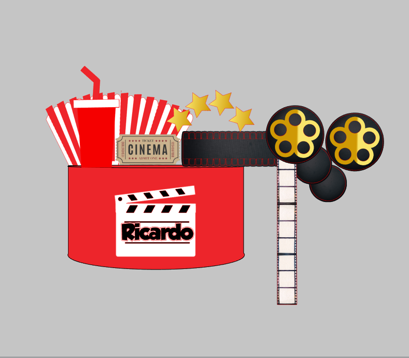 Arquivo Digital Netflix, embalagem para pipoca 3D cinema para Silhouette Studio em Camadas | Acesso Instantâneo