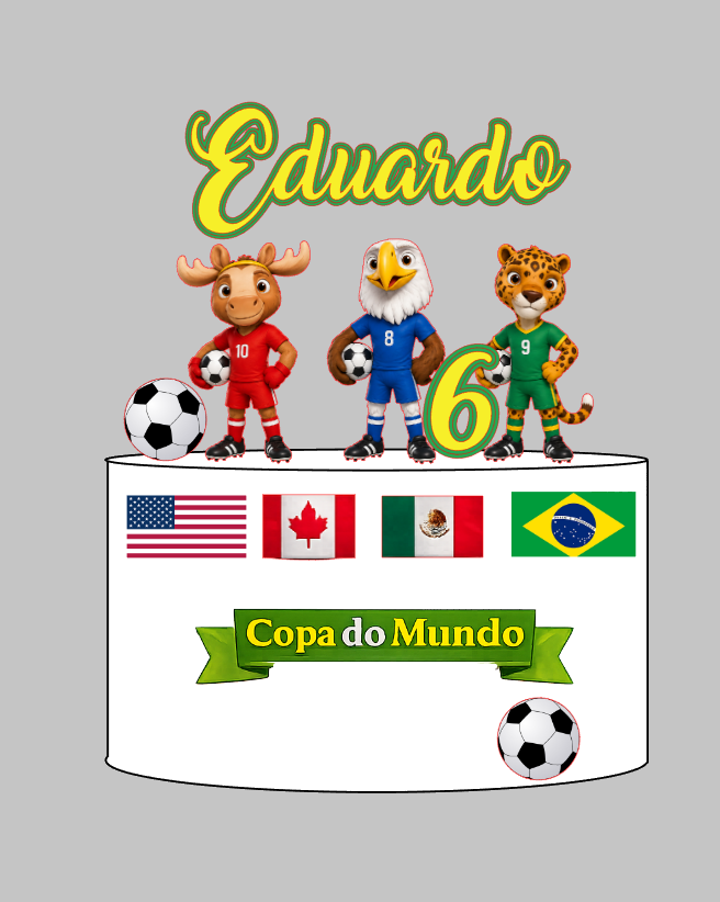 Arquivo Silhouette Studio Copa mascotes brasil em Camadas Pronto para Uso | Download Rápido